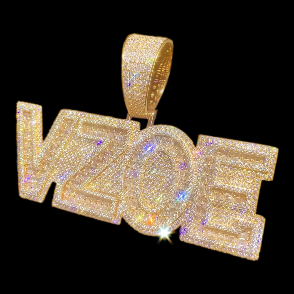 Moissanite Custom name chain