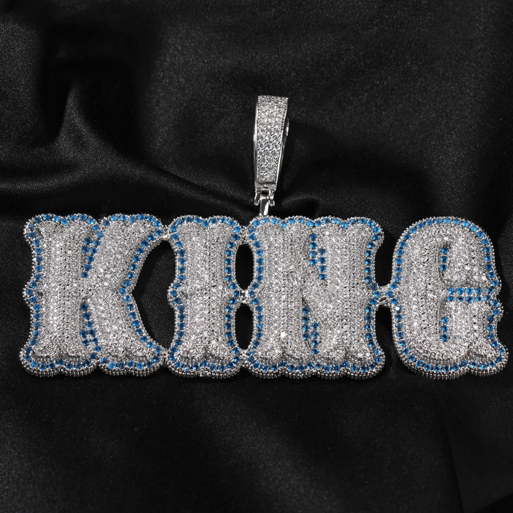 Iced out  Moissanite Custom name chain