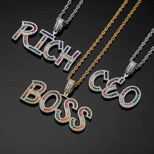 Moissanite Custom name necklace