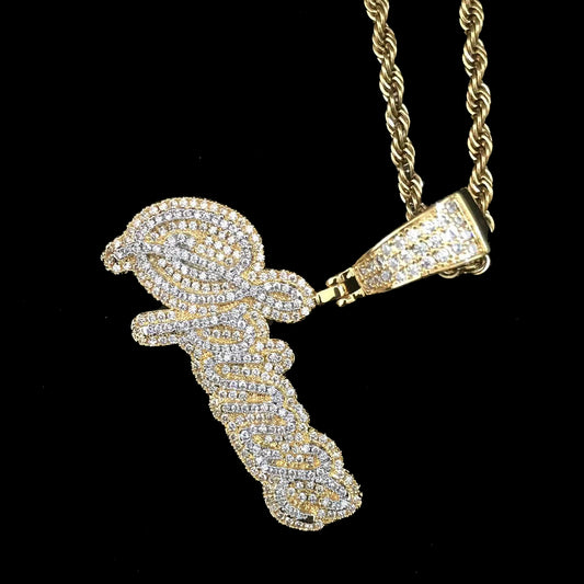 Moissanite Custom name necklace