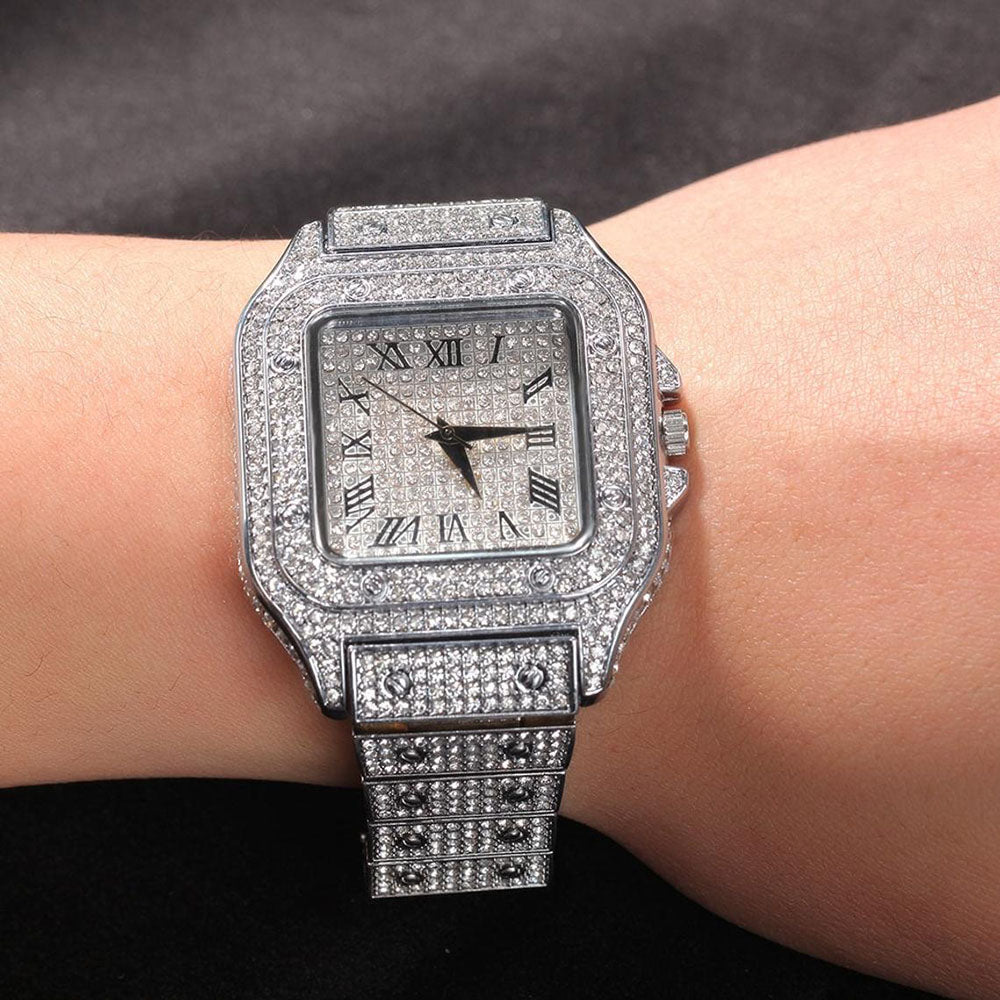 Moissanite Iced out watch