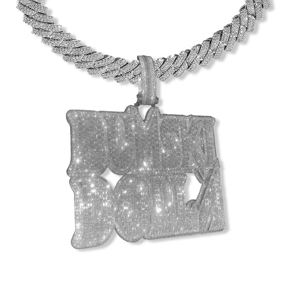 Moissanite Custom name necklace