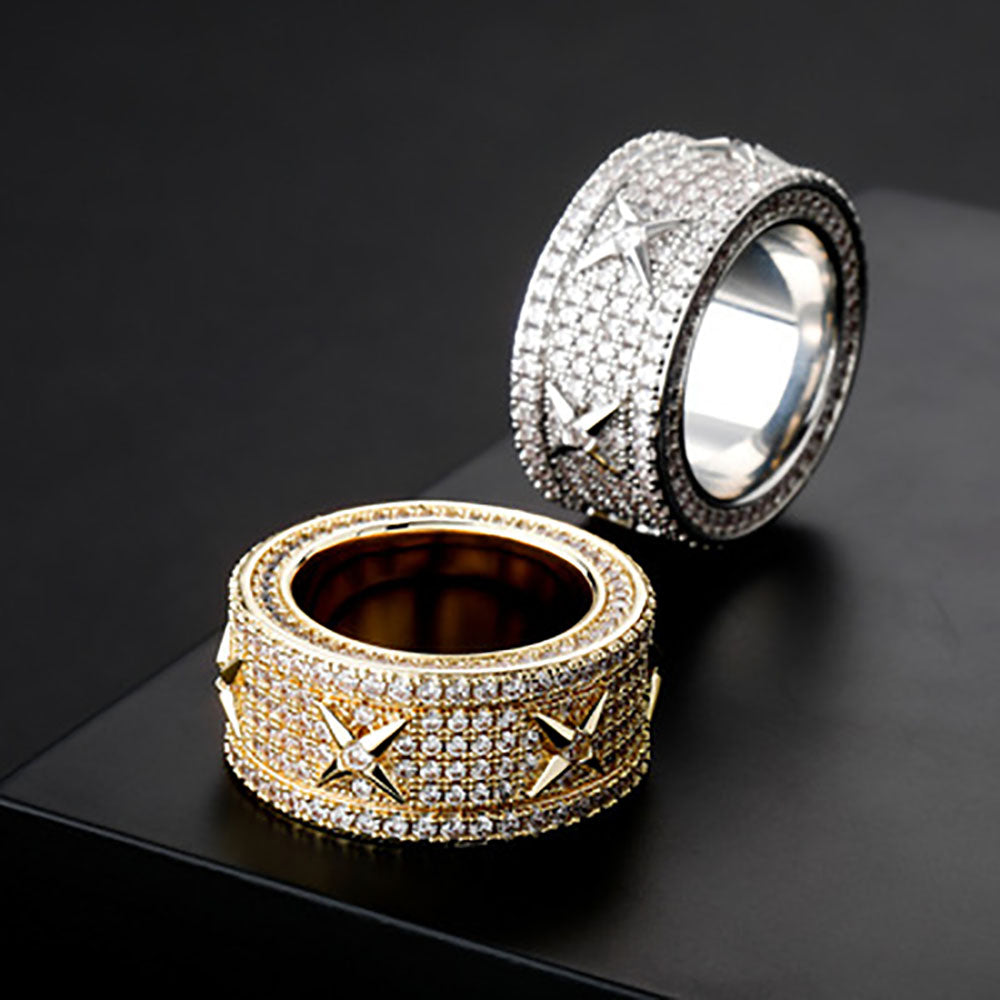 Moissanite Iced Out Ring