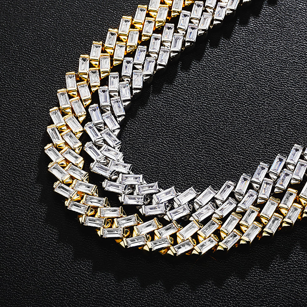 Moissanite 12mm Iced Out Cuban Link Chain