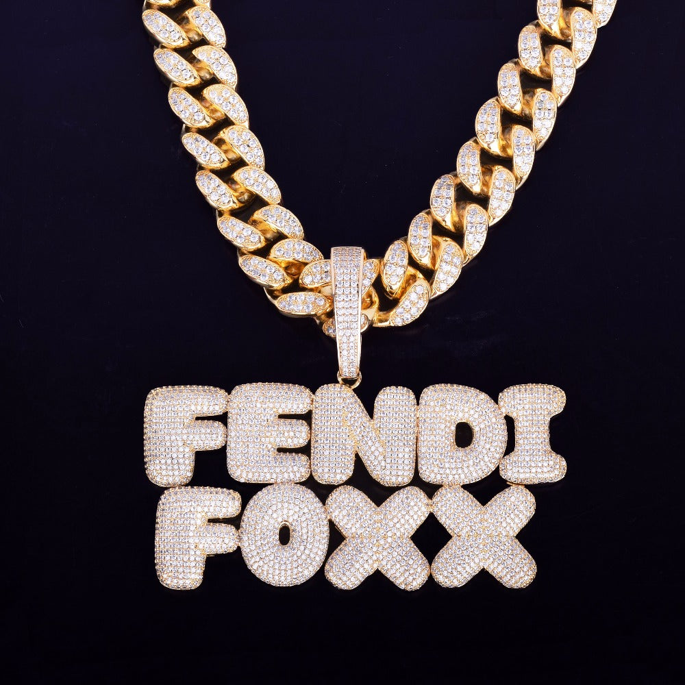 Moissanite Custom name necklace
