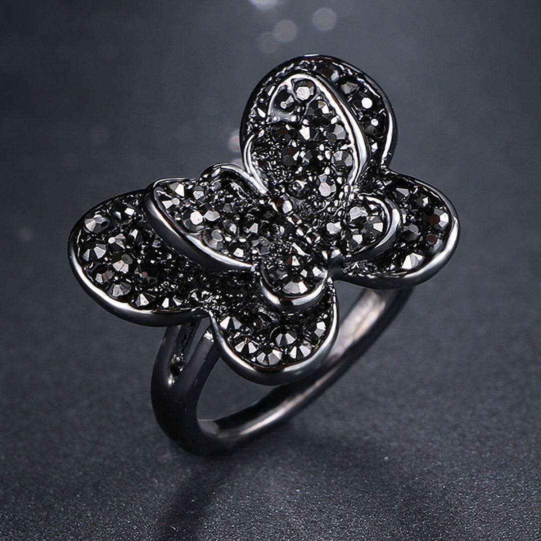 Gothic Wedding Ring Butterfly Shape Rings For Women