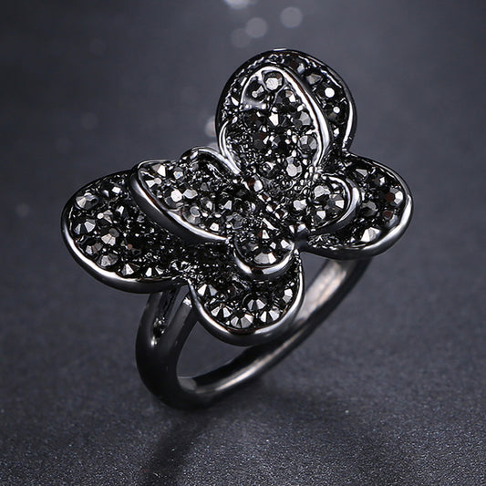 Gothic Wedding Ring Butterfly Shape Rings For Women