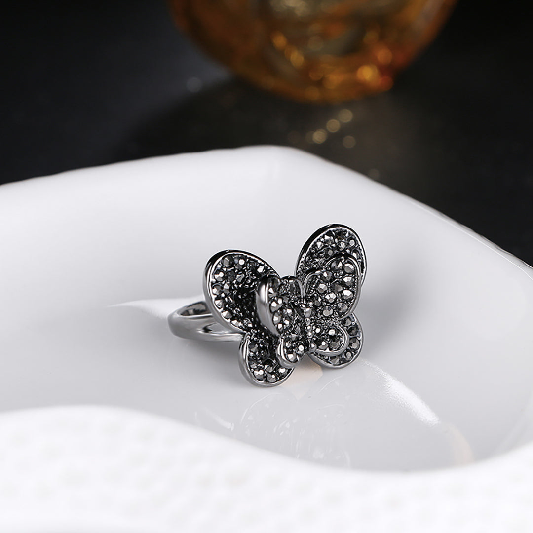 Gothic Wedding Ring Butterfly Shape Rings For Women