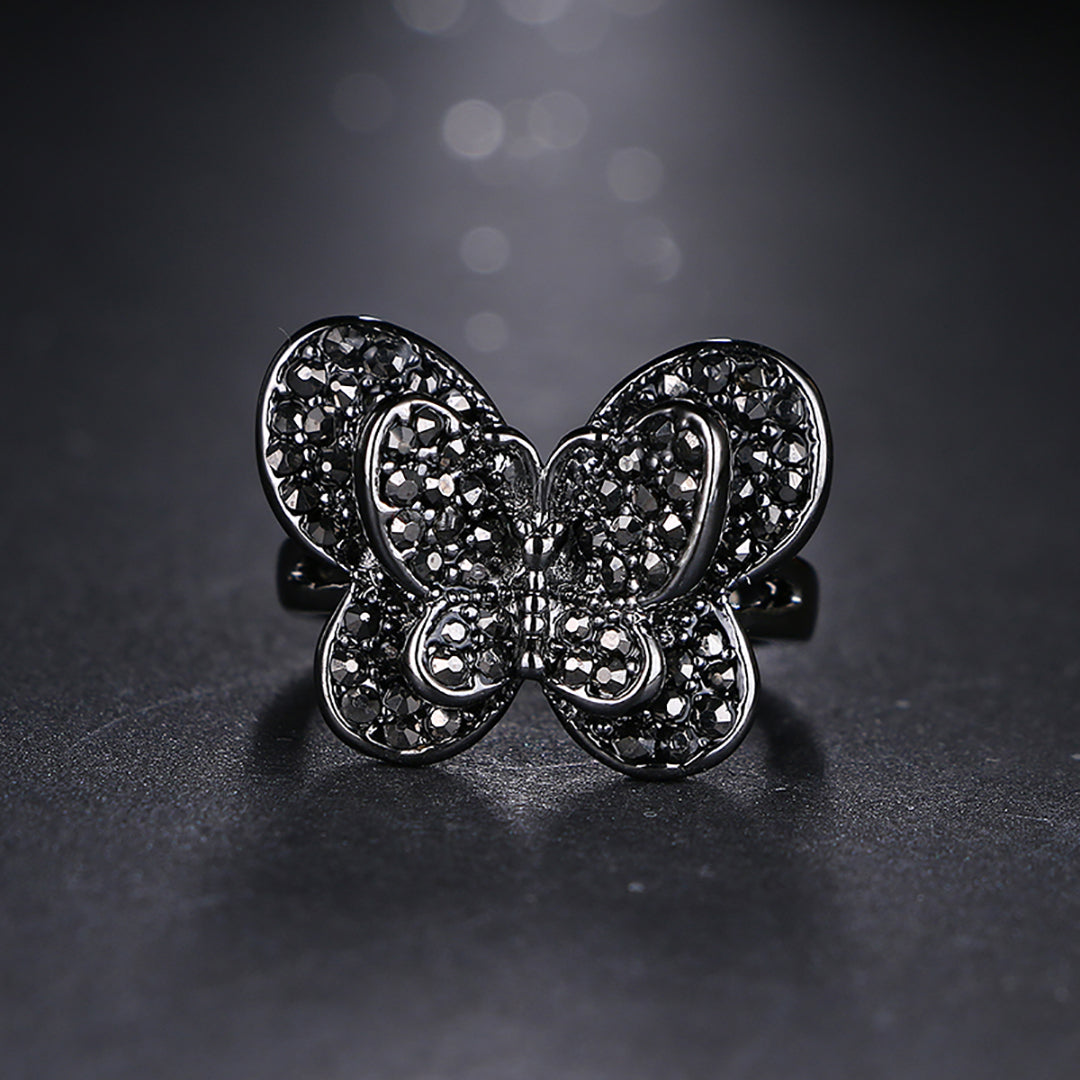 Gothic Wedding Ring Butterfly Shape Rings For Women