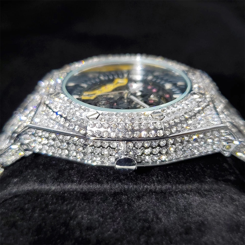 Moissanite Iced out watch